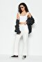 Slit Flared Sweatpants 741 Ecru - 2
