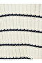 Knitwear Polo Collar Sweater with Half Zipper and Side Window Detail - 6