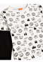 T-Shirt Long Sleeve Crew Neck Animals Printed Cotton - 3