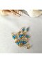 10 Pieces 0.5 mm Flat Turquoise Mashalllah Needle Glass Evil Eye Bead - 6