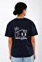 Vacation Relaxed Fit Women's T-Shirt Navy Blue - 4