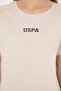 Women's Cream Crew Neck T-Shirt 50285886 -Vr071 - 7