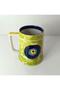 Beer Glass Ceramic Mug Cup Flagon Evil Eye Bead Soft Drink Water Glass Belt Written - 2