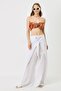 Women's Belted Pareo Trousers 9078 White - 4