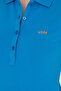 Women's Cobalt Blue Basic Polo Neck T-Shirt 50285846-Vr045 - 7