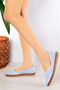 Plus-plus031-3101 Women's Daily Comfort Baby Blue Ballerina Shoes - 2