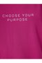 Crew Neck Short Sleeve Oversize Sports T-Shirt - Slogan Printed - 6