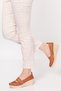 Plus-plus014-14153-7 Genuine Leather Orthopedic Women's Tan Shoes