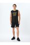 Sports Athlete Slogan Printed Ribbed Crew Neck Sleeveless