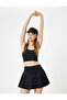 Back Detailed Covered U-Neck Sports Bra Interlock - 2