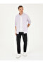 Lilac Slim Fit Linen Blended Shirt 50266184-Vr034 - 4