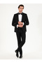 Black Slim Fit Vest Tuxedo Groom Suit 50267710-Vr046