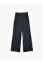 Pants Belt Detailed Viscose Fabric with Elastic Waist and Pockets - 2