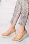 Plus-plus014-14153-5 Genuine Leather Orthopedic Women's Beige Shoes