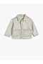 Cotton Long Sleeve Denim Jacket - Pocket Detailed