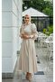Mia Evening Dress Beige - 4