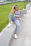 Woops Mom Jeans Super Snowwash Brand Bluewoops - 2