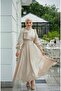 Mia Evening Dress Beige - 3