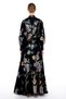 Corset Detail Jacquard Dress Black - 3