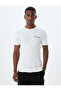 Slim Fit T-Shirt Slogan Printed Crew Neck Short Sleeve Cotton - 3