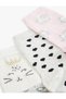 Cat Patterned 3-piece Socks Set - 3