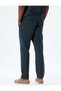Chino Trousers with Pocket Detail, Lace-Up Waist, Cotton - 4