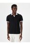 Cotton Blended Polo Collar Short Sleeve Piping T-Shirt - 3