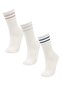 Women's 3-Piece Cotton Long Socks C6456Axns