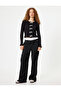 Bowknot Cardigan Crew Neck Long Sleeve Buttoned - 2