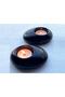 8,9cm Pebble Stone Tealight Candle Holder Silicone Mold K-1030, Scented Stone Soap Plaster Candle Mold - 4