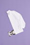 Boy's White Basic Polo Neck Sweatshirt 50293745-Vr013