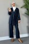 Navy Blue Hira Suit - Pocketed - 3