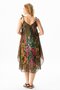 Khaki Midi Aphrodite Dress - Strappy Voile Summer Model 6061 - 2