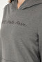 Women's Anthracite Melange Hooded Sweatshirt 50296947-Vr081 - 7