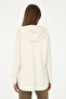 Women's Cream Hooded Sweatshirt 50289545-Vr071 - 5