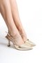 Women's Heeled Shoes Open Back Jewelled Side Buckle New Season Heel 9cm