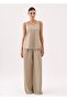 Pant with Pocket Bol Cut Pant - Collar Detail Sleeveless Bluz