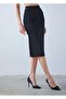 Functional Leather Skirt - Drawstring and Slit, Can Be Used on the Back - 5