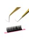 Set of 2 Professional Gold Silk Eyelash Tweezers - 2