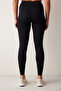 Black Smooth Feel High Waist Ankle Length Leggings - 6