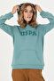 Women's Mint Hooded Basic Sweatshirt 50276022-Vr090 - 2