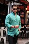 Flam Linen Single Pocket Shirt - Oil - 3