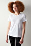 White Crew Neck Sports T-Shirt
