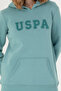 Women's Mint Hooded Basic Sweatshirt 50276022-Vr090 - 7