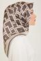 Silk Scarf 2024 Summer - 9132-82 Ash Brown Twill - 2