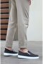 BA0339 Laceless Velvet Gray White Sole Casual Men's Shoes - 5