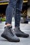 High-Sole Smoked Men's Sports Boots - Hidden Lace-up BA0321 - 2