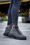 High-Sole Smoked Men's Sports Boots - Hidden Lace-up BA0321 - 3