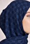 شال إليجانس مونوغرام - أزرق داكن 921 - 4