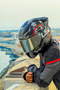 RAPID 2 CIRCLE MAT SİYAH-KIRMIZI KASK + SPOILER - 4